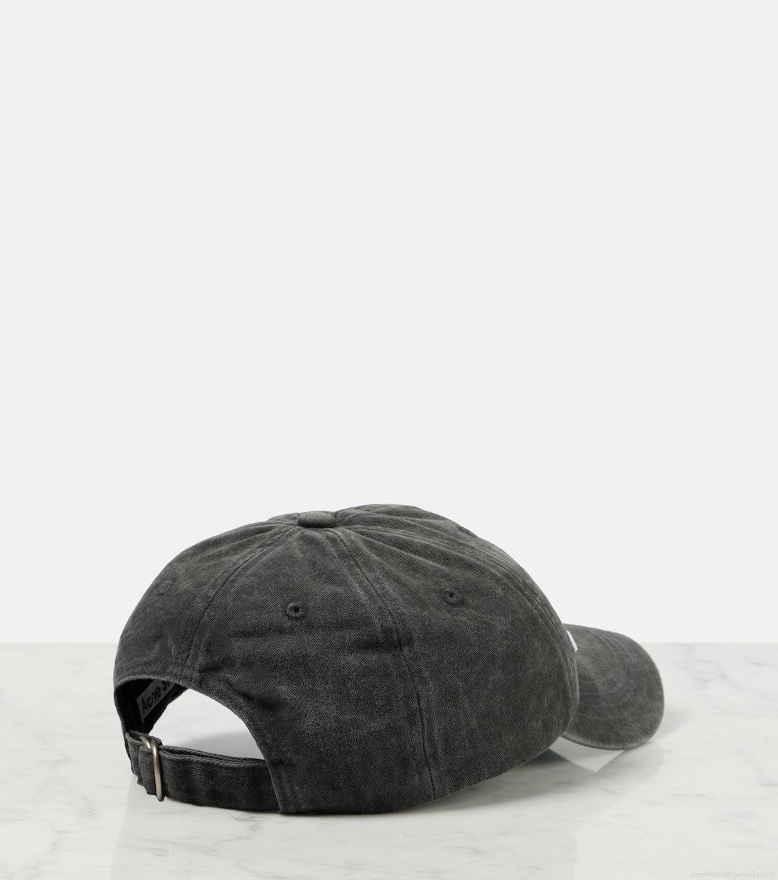 Acne StudiosLogo embroidered cotton baseball cap