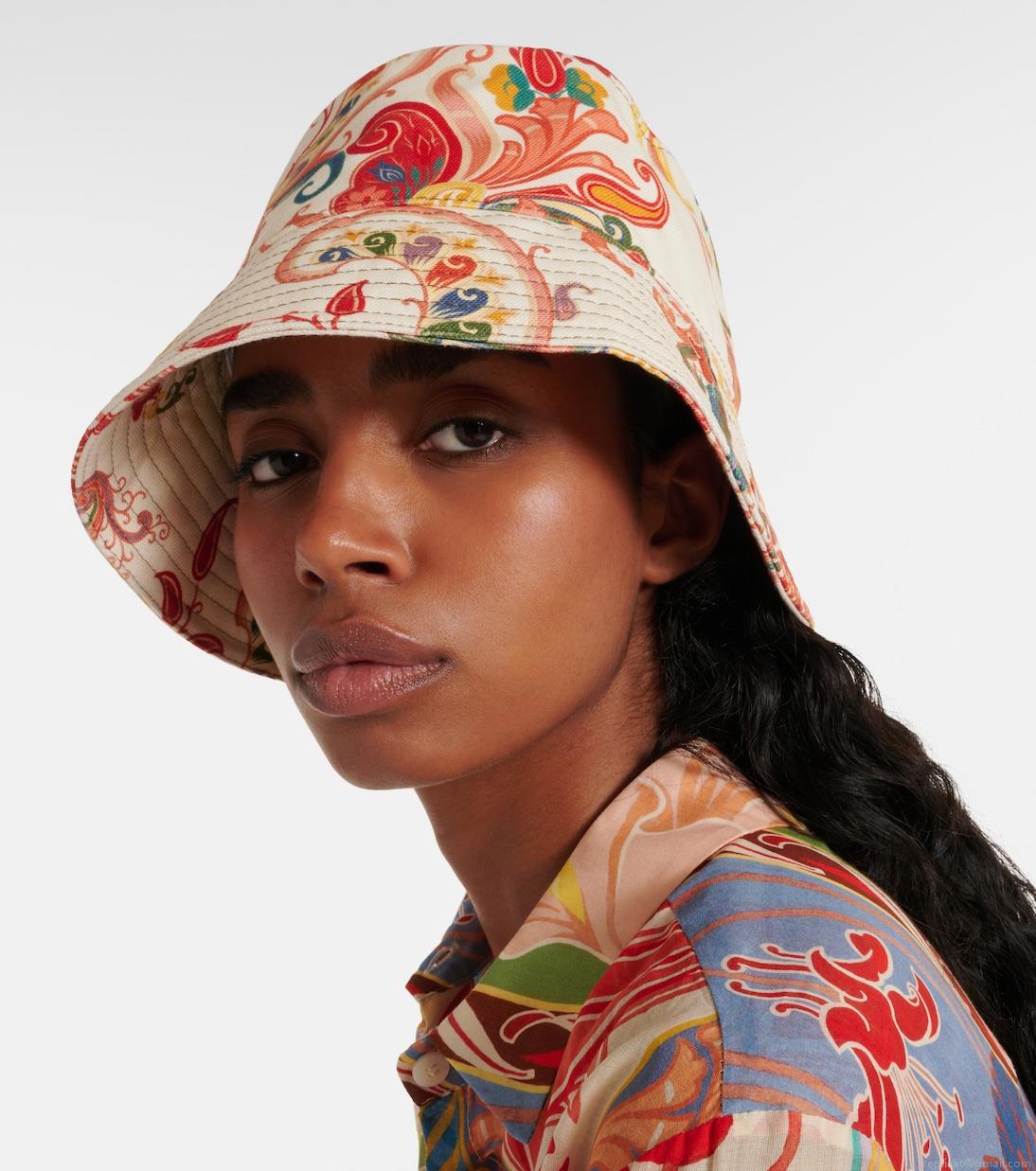 EtroPaisley cotton bucket hat