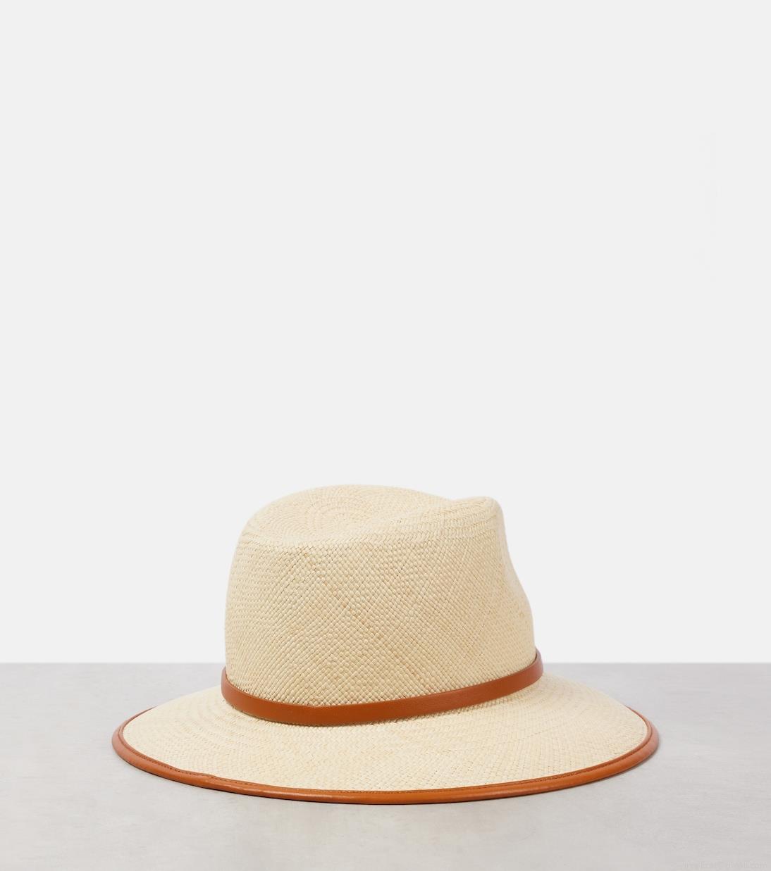 ValentinoThe Bold Edition VLogo straw fedora