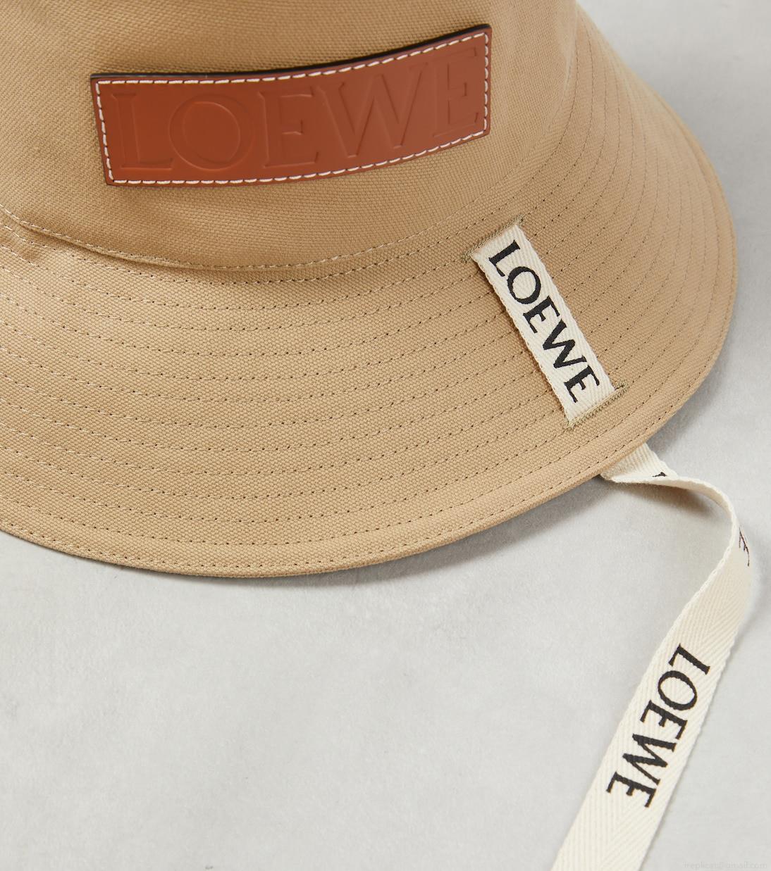 LoeweLogo canvas bucket hat