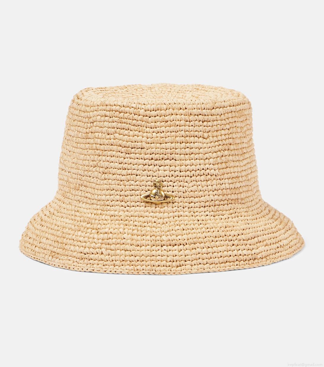 Vivienne WestwoodOrb raffia bucket hat