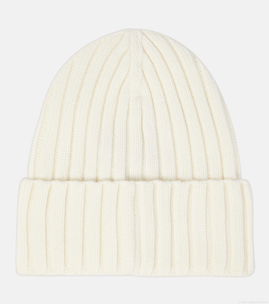 MonclerLogo virgin wool beanie