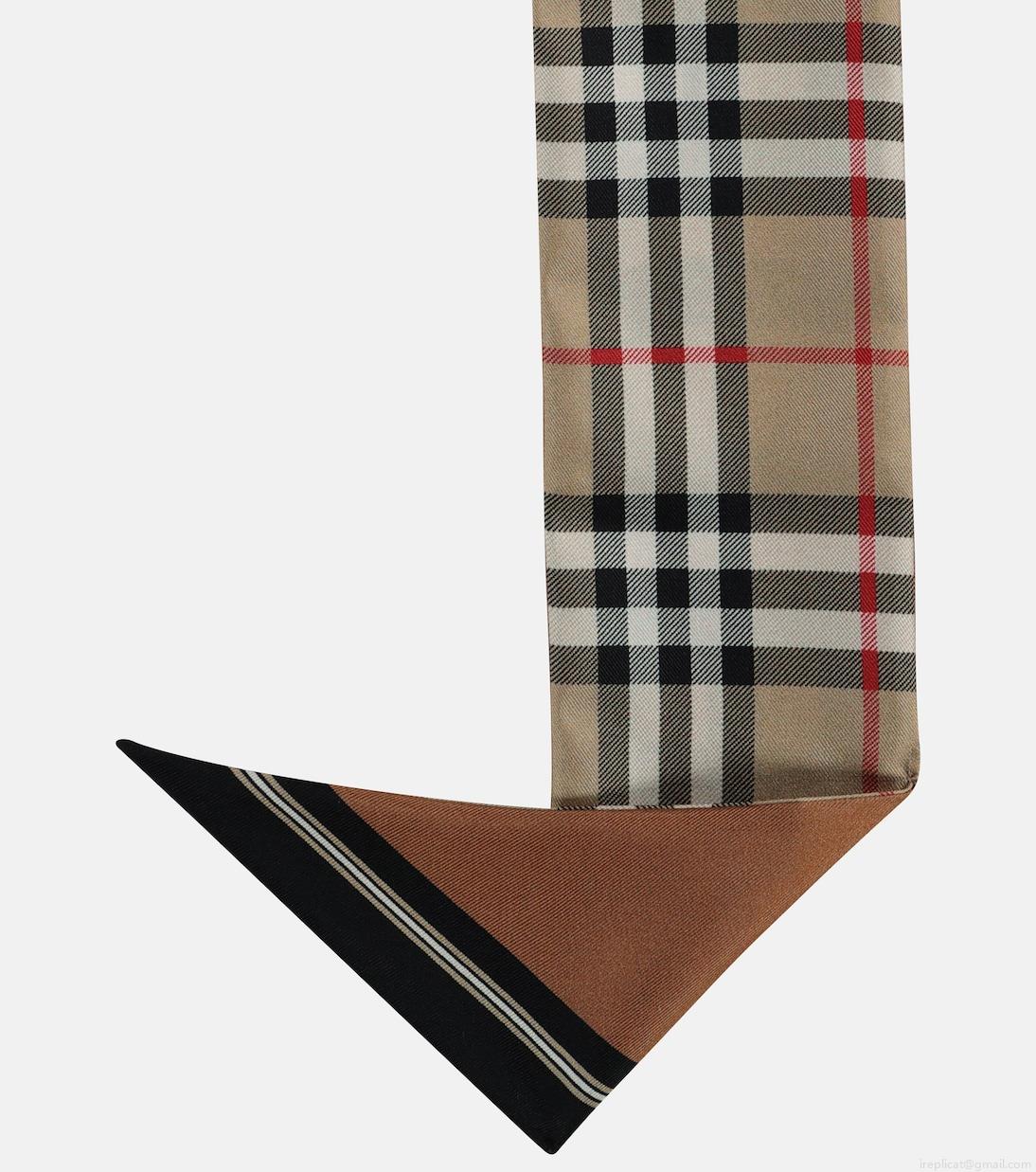 BurberryCheck silk scarf