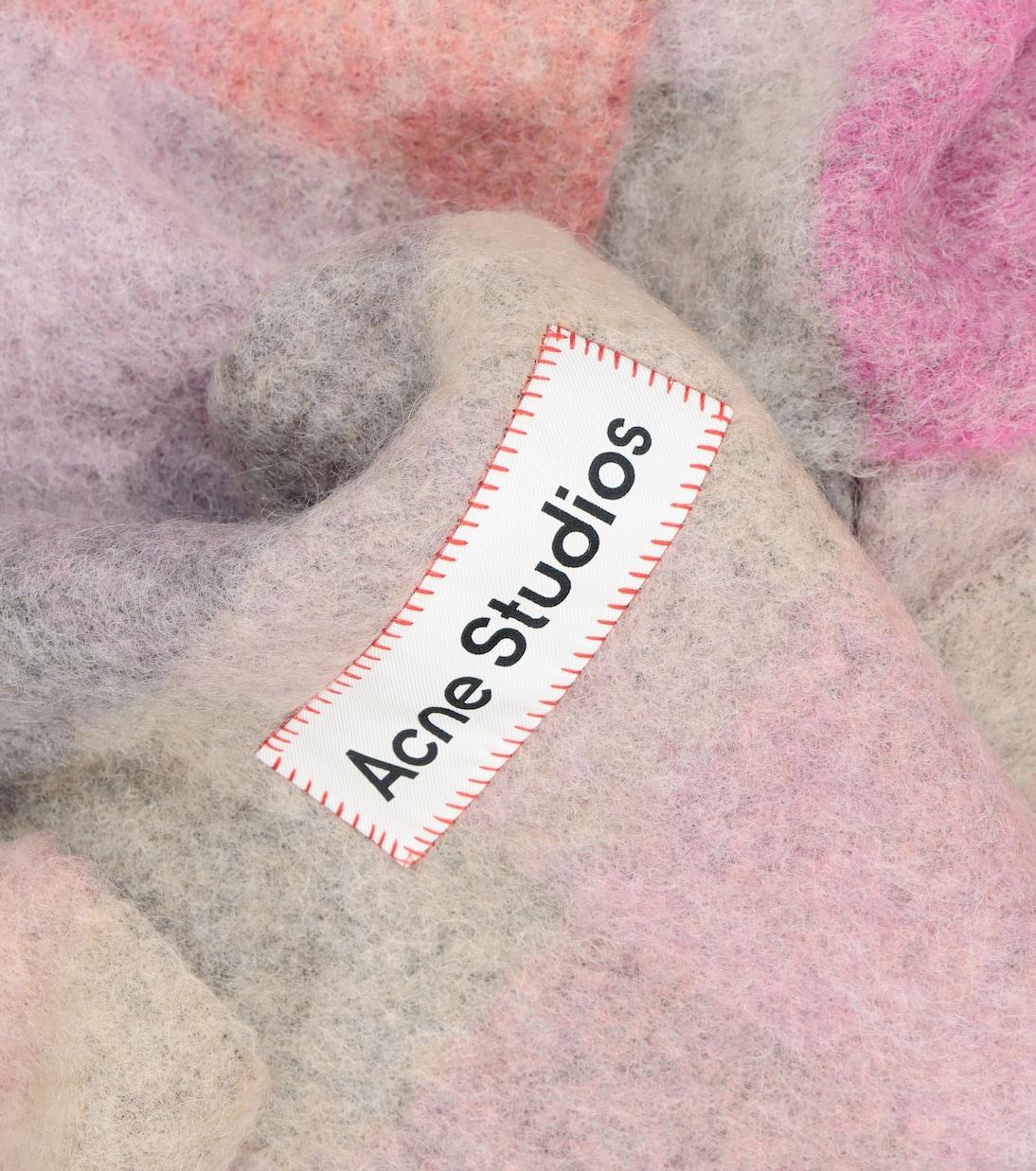 Acne StudiosChecked alpaca wool-blend scarf