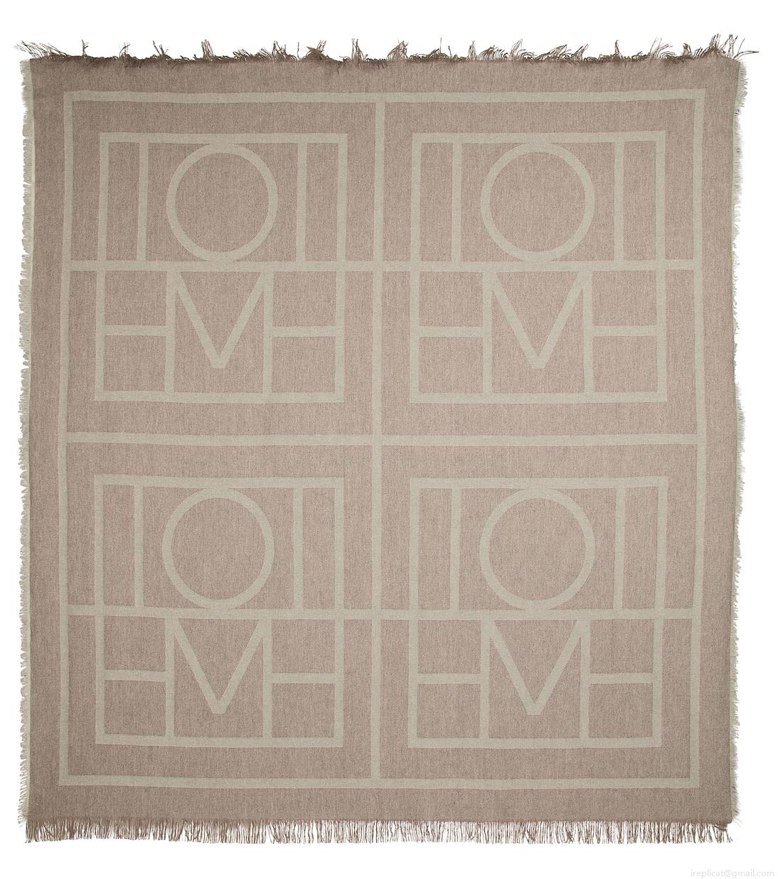 TotemeLogo wool and cashmere scarf