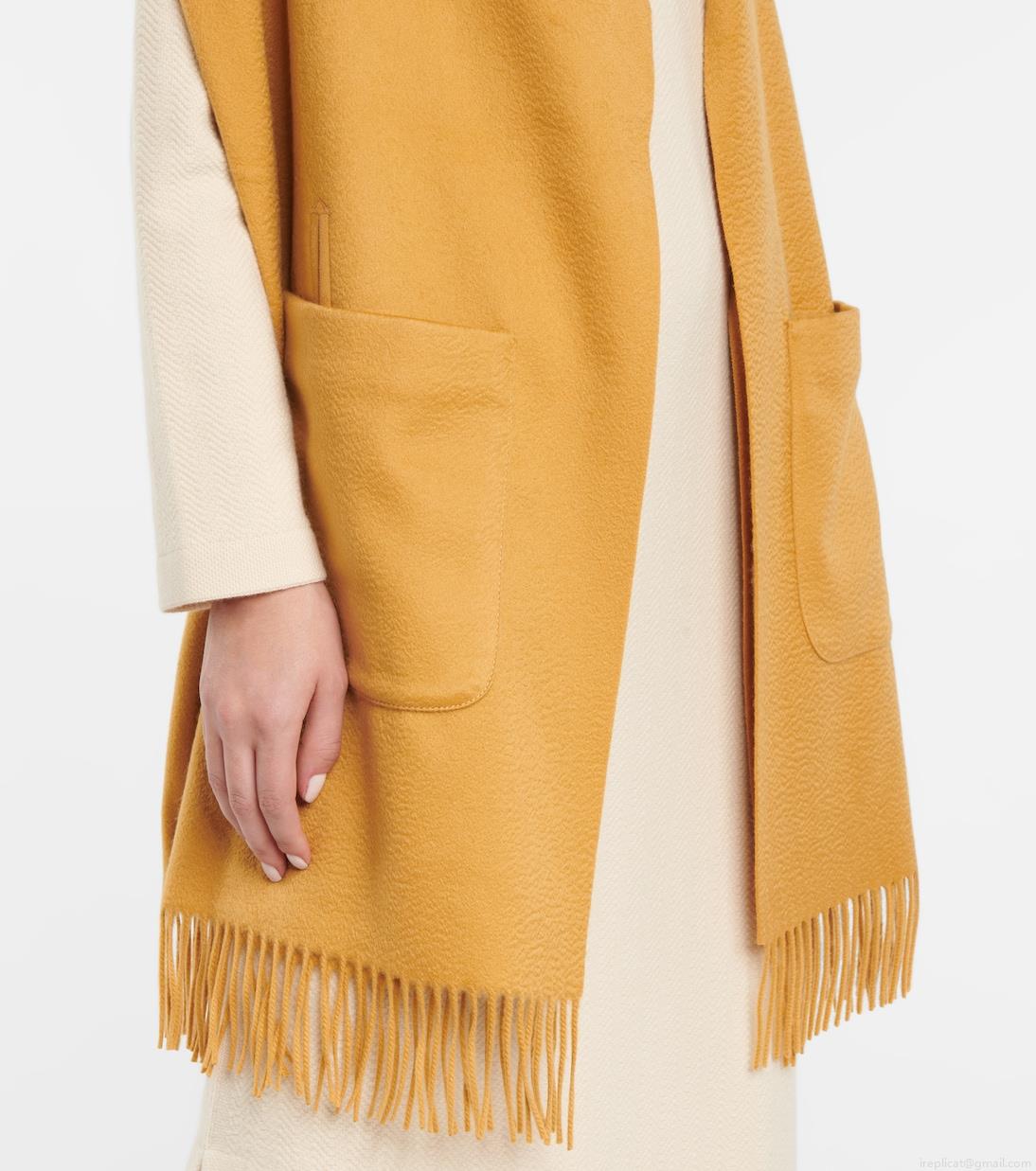 Loro PianaStola fringed cashmere cape