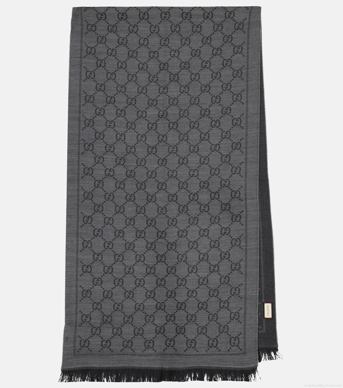 GucciGG wool jacquard scarf