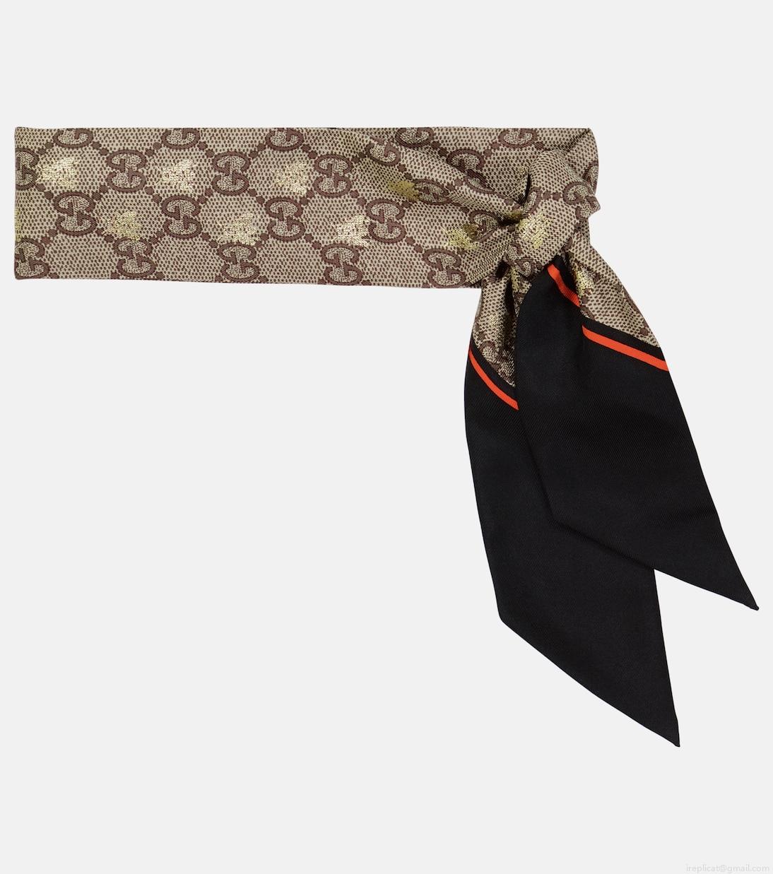 GucciGG jacquard silk scarf