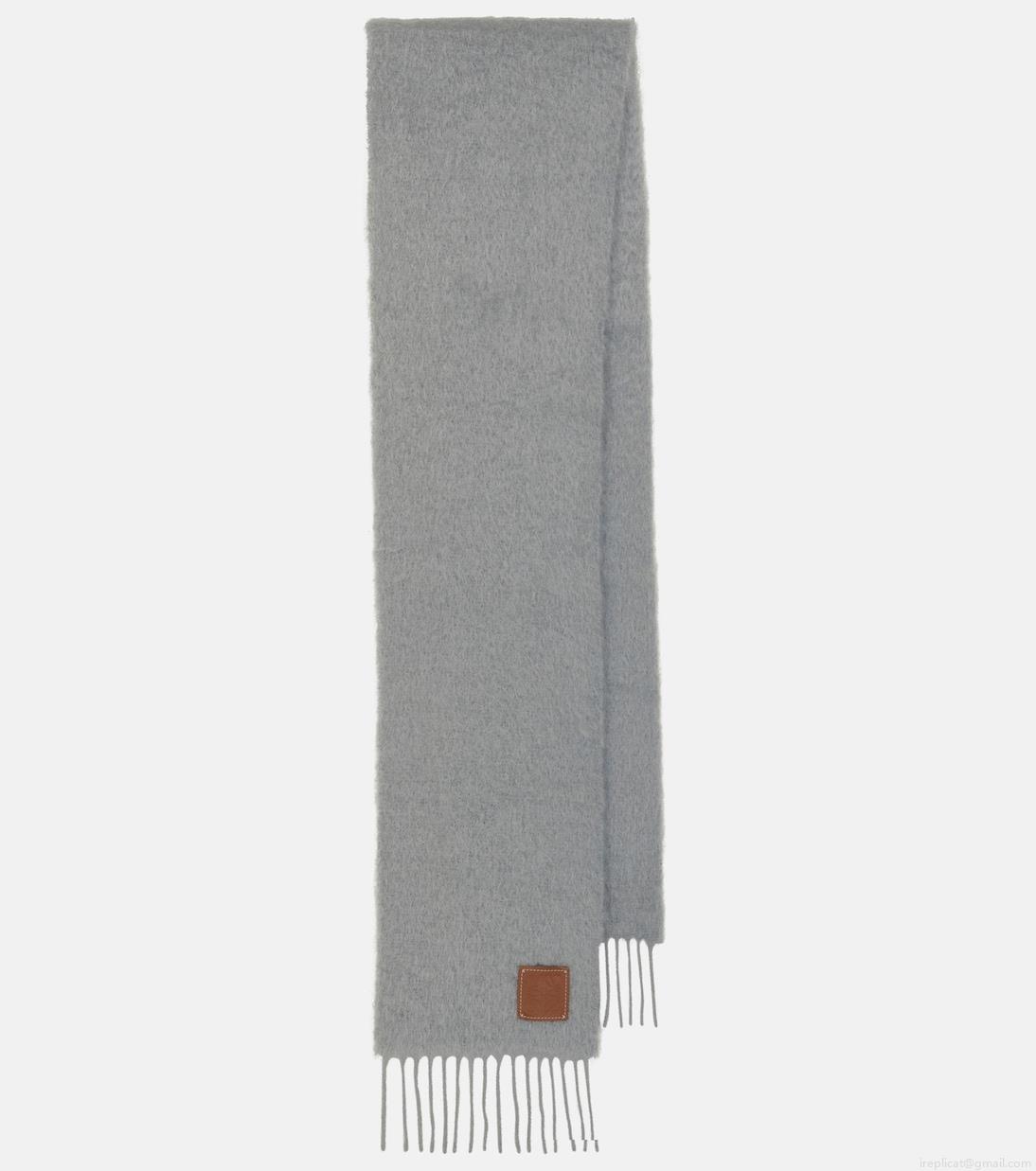 LoeweMohair and wool scarf