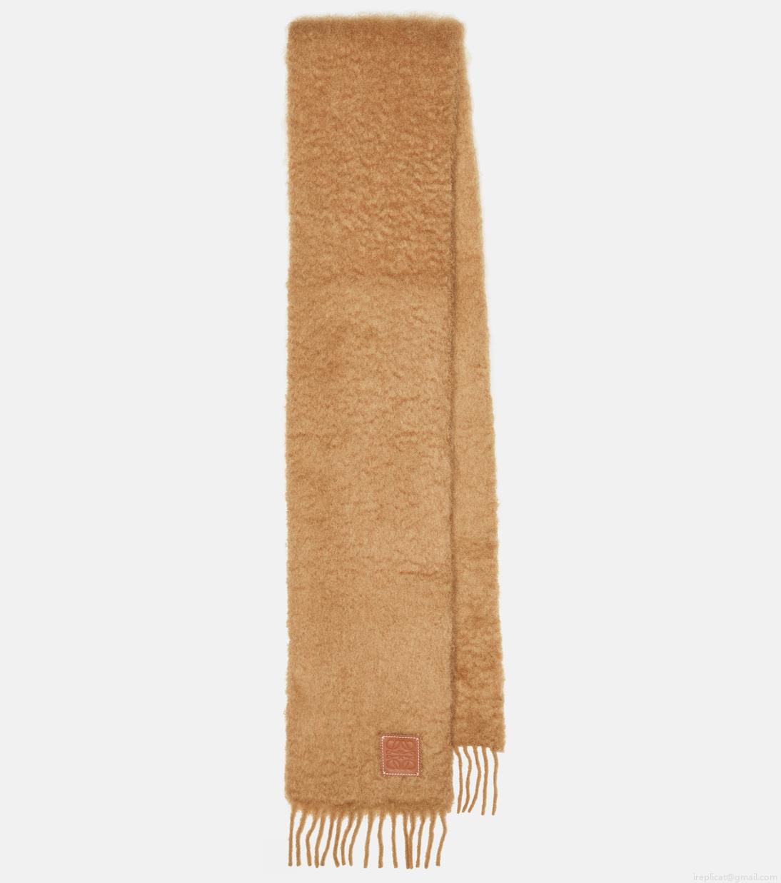 LoeweMohair and wool-blend scarf