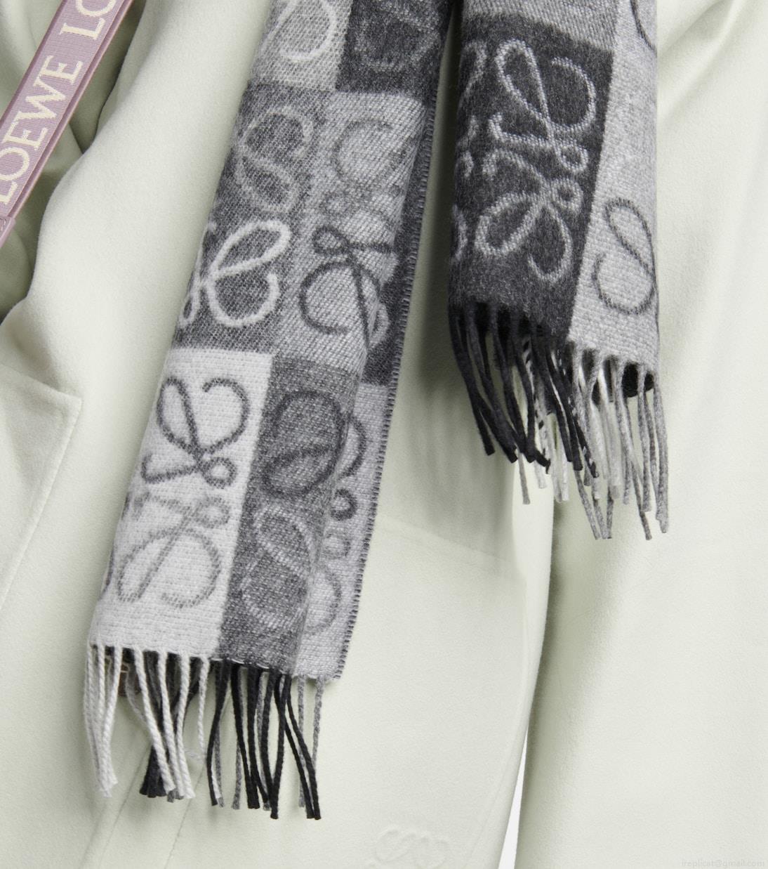 LoeweAnagram wool and cashmere scarf