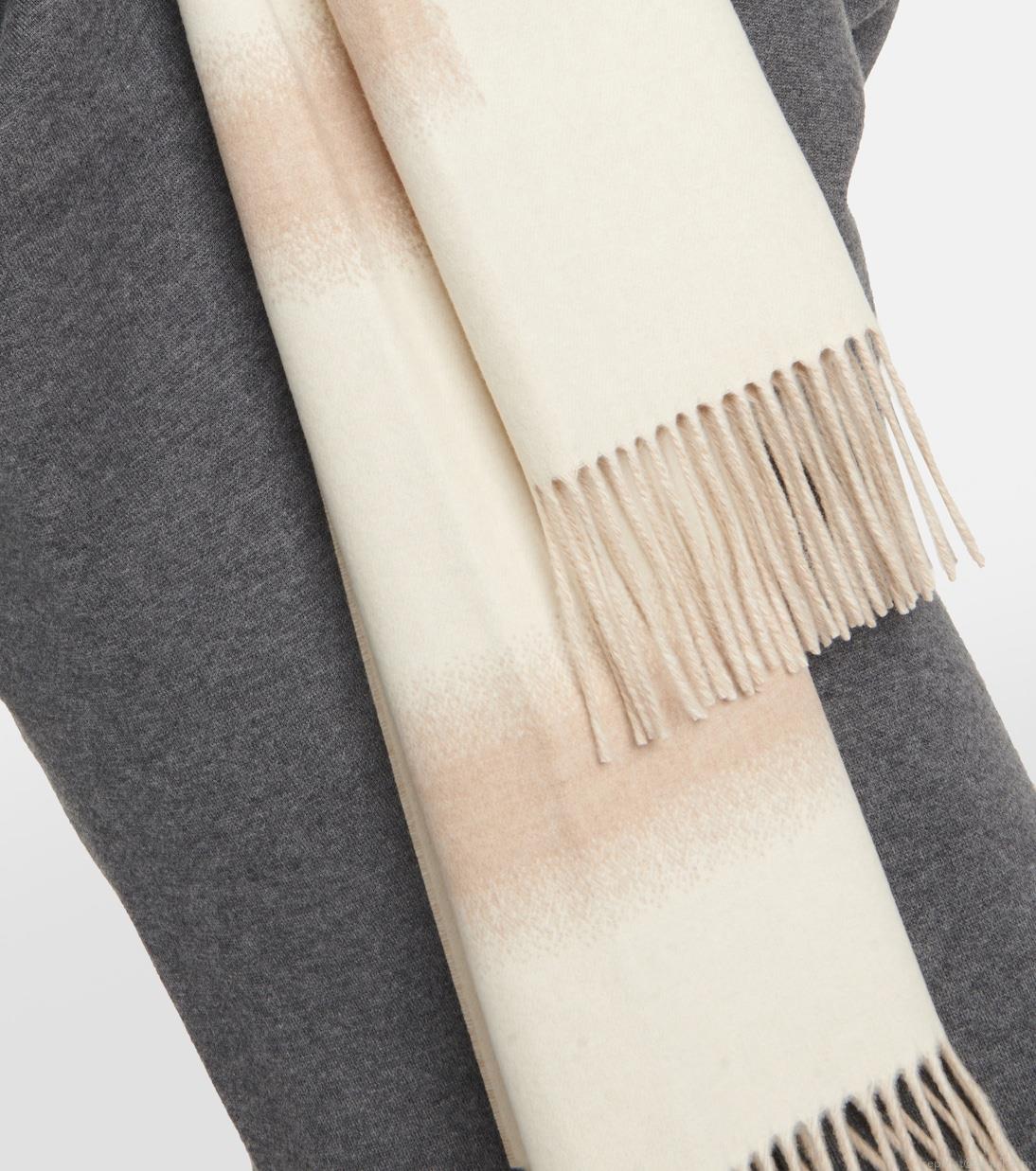 LoeweLogo wool and cashmere scarf