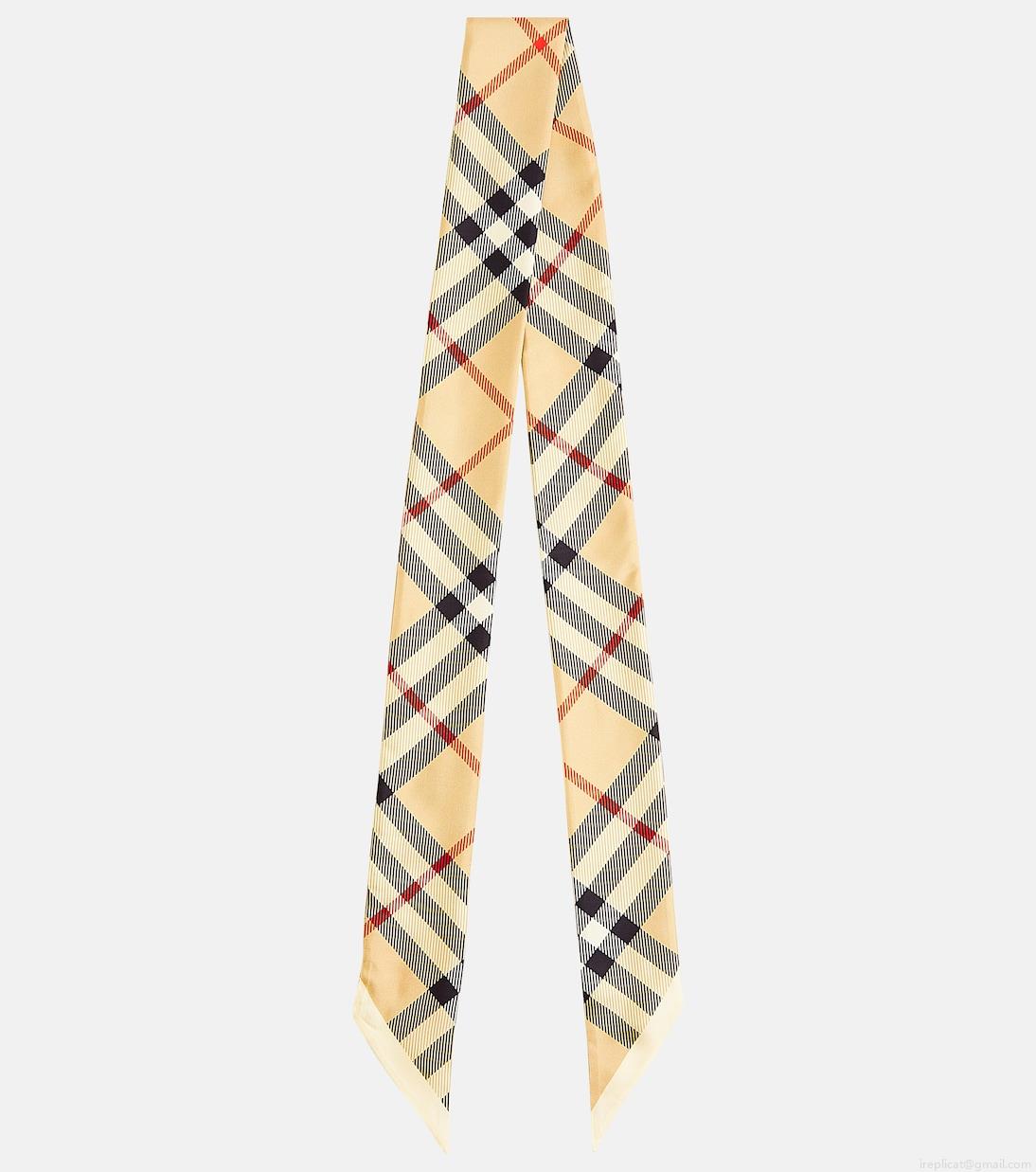 BurberryBurberry Check silk twill scarf