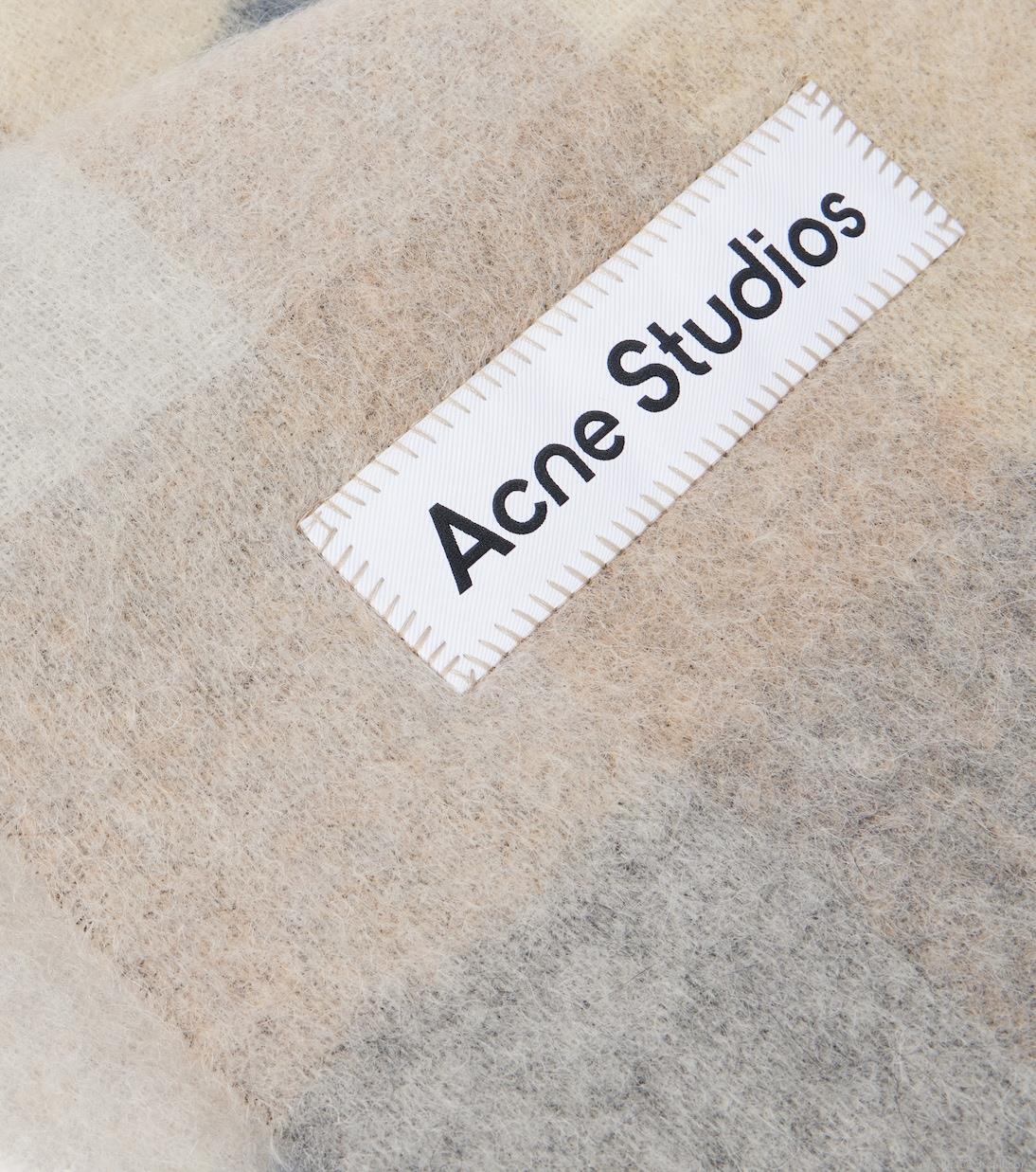 Acne StudiosVally checked wool-blend scarf