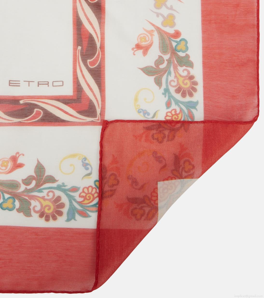 EtroPrinted cotton and silk scarf