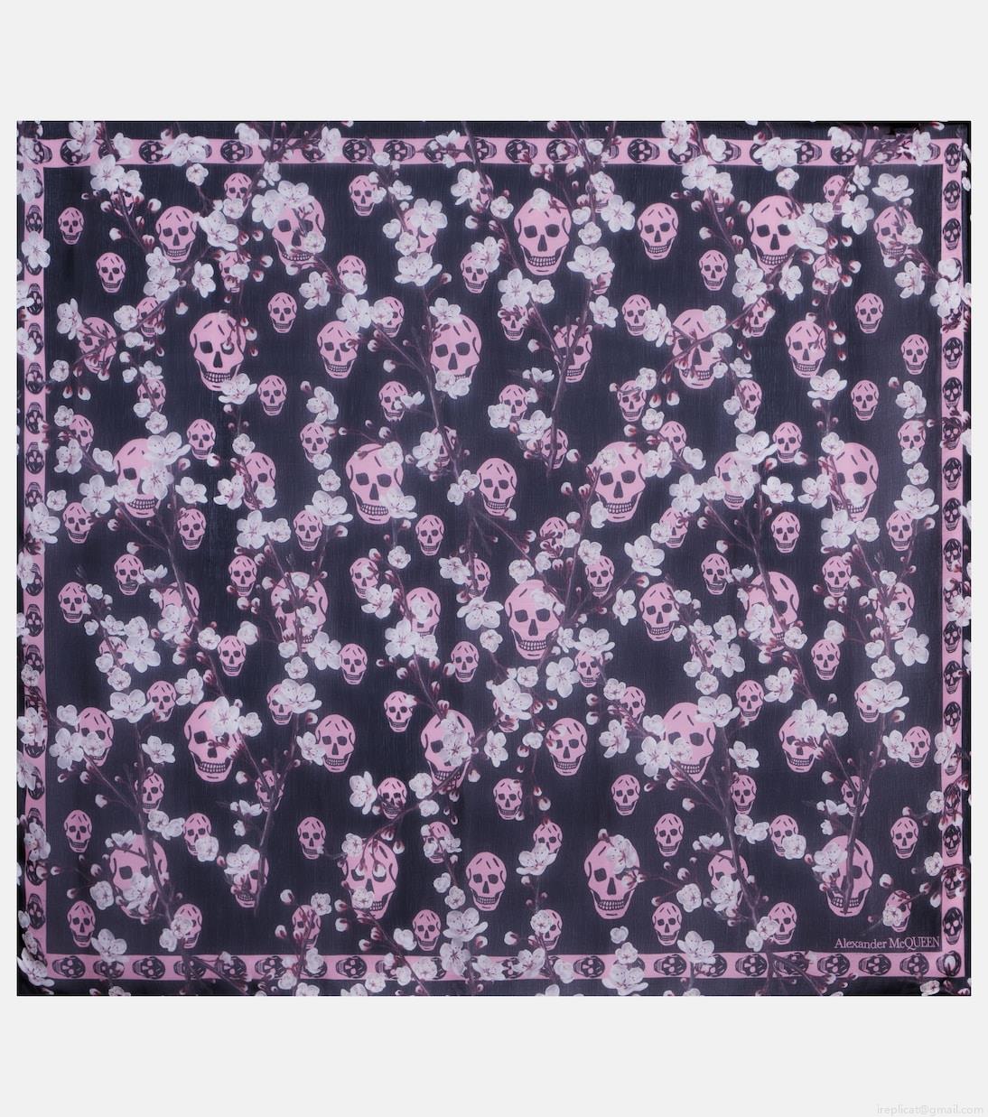 Alexander McQueenPrinted silk scarf