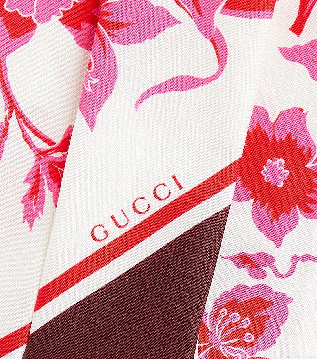 GucciFloral silk scarf