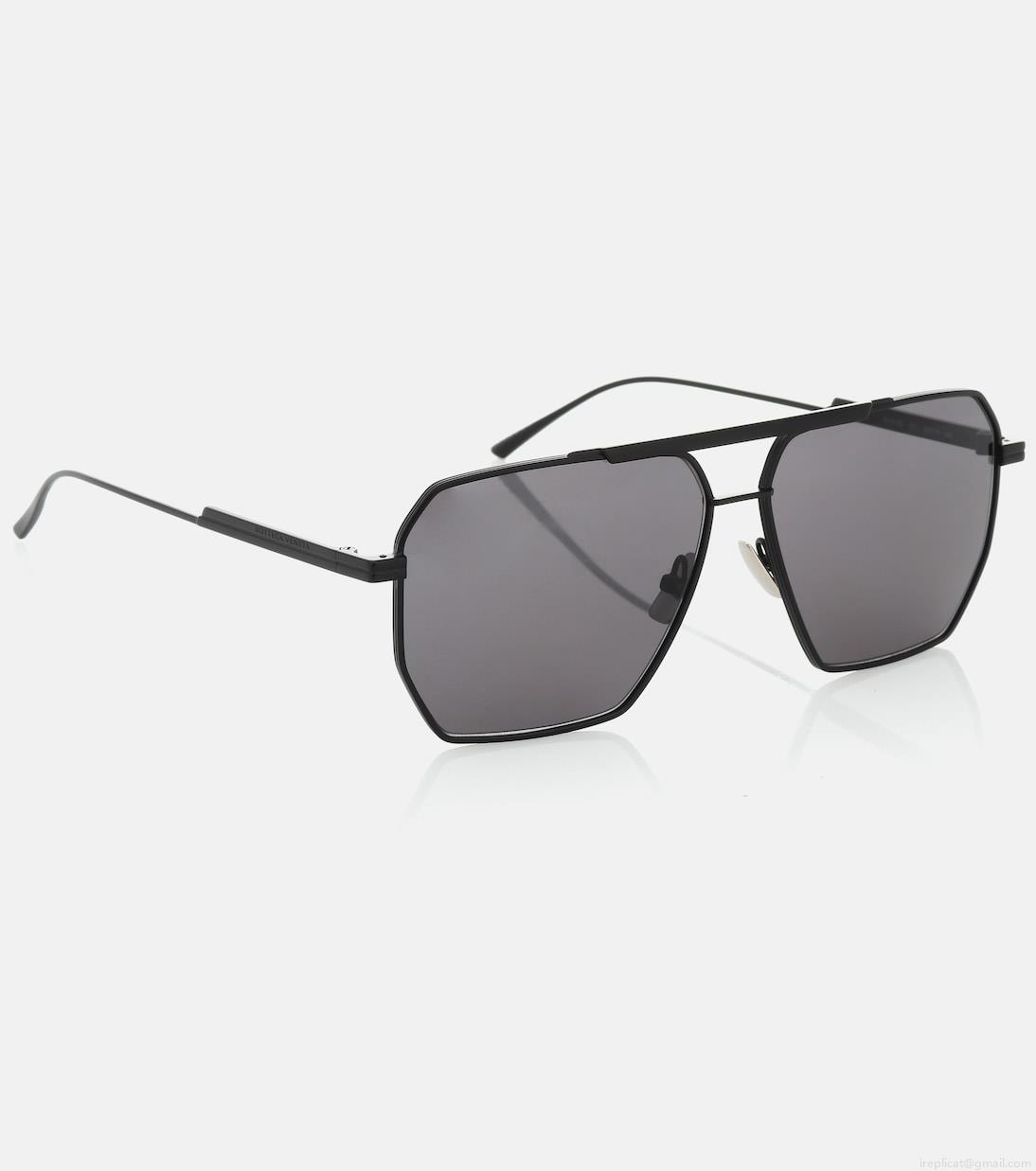 Bottega VenetaSquare aviator sunglasses