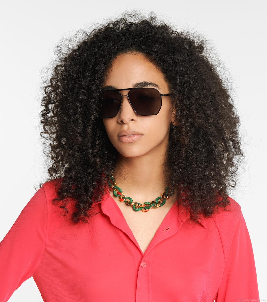 Bottega VenetaSquare aviator sunglasses