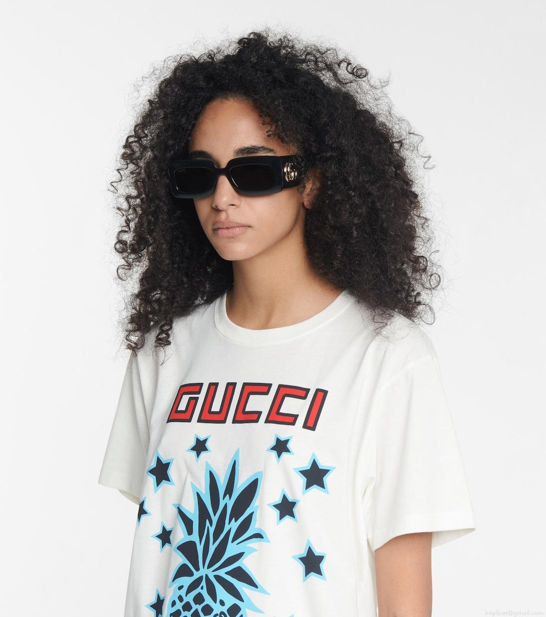 GucciDouble G rectangular sunglasses