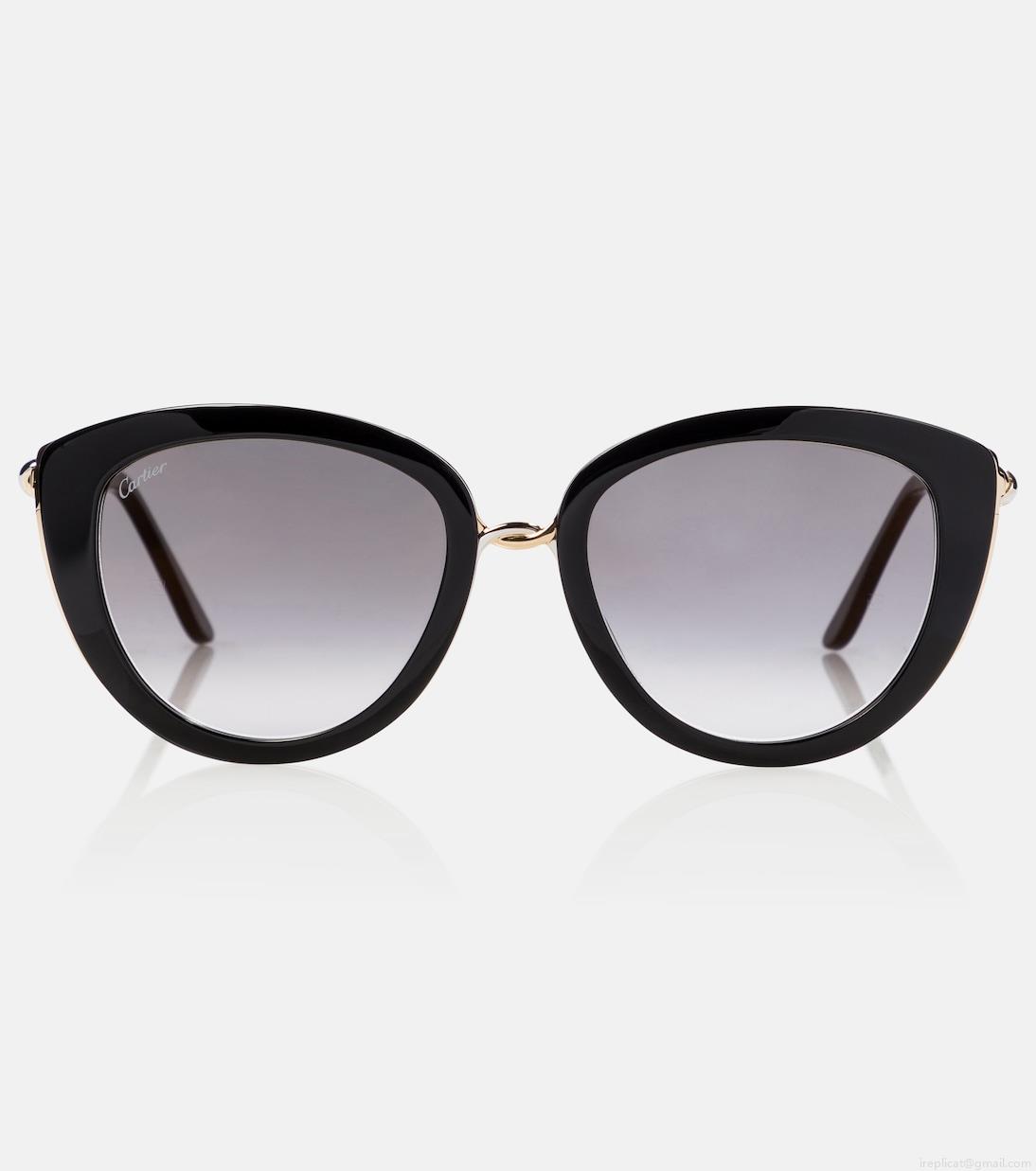 Cartier Eyewear CollectionTrinity cat-eye sunglasses