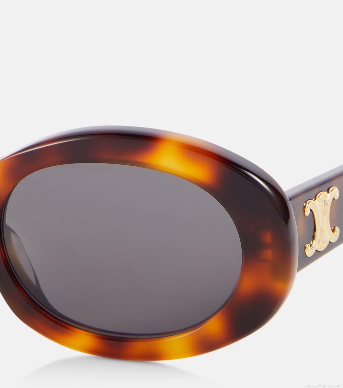 Celine EyewearTriomphe 01 oval sunglasses