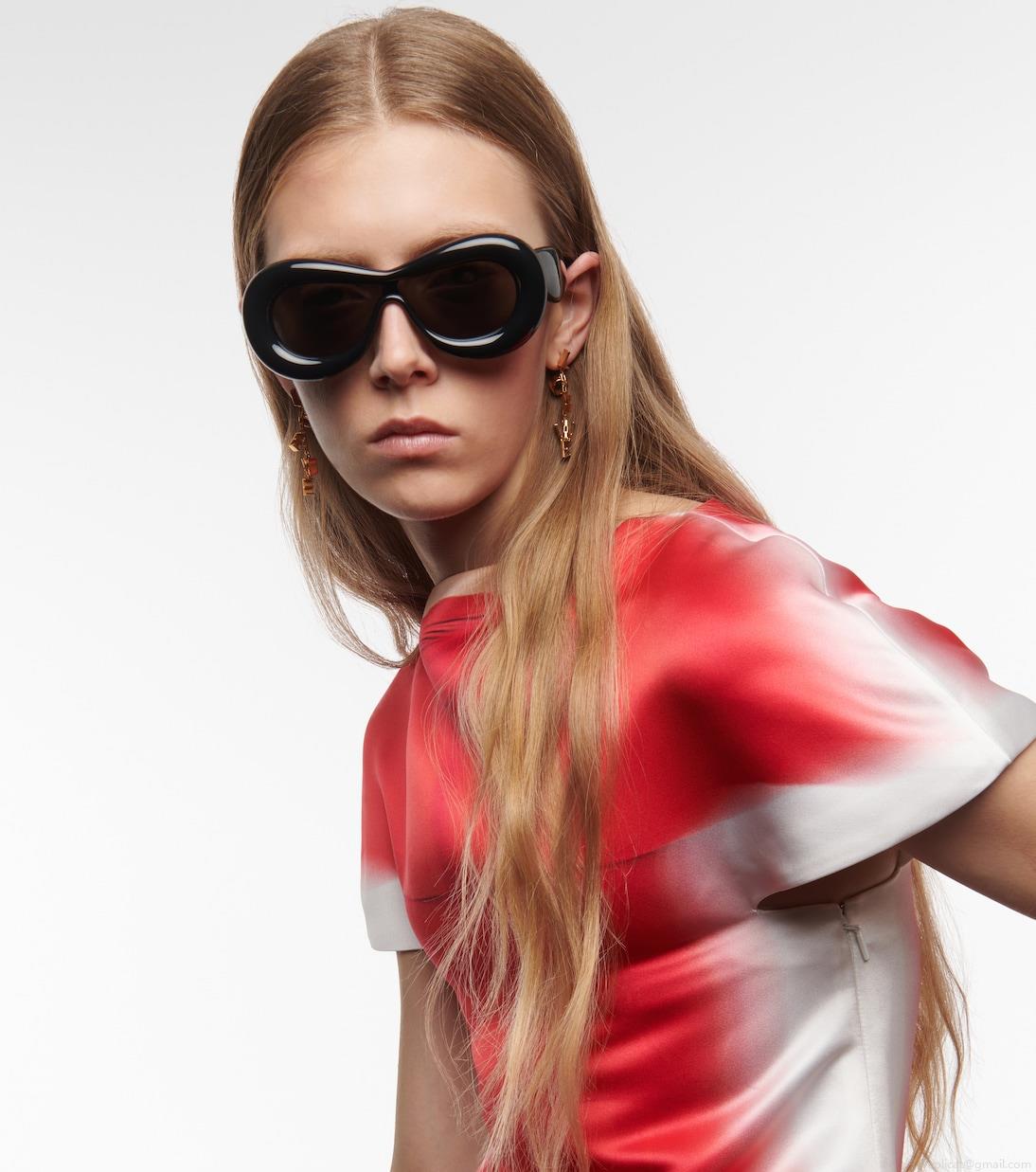 LoeweInflated oval sunglasses