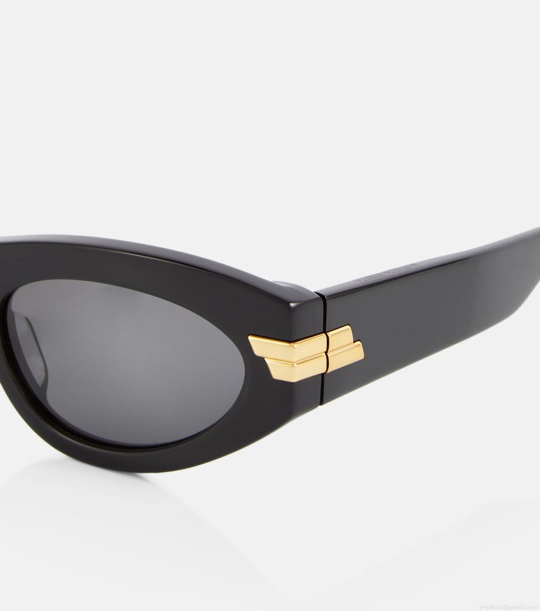 Bottega VenetaClassic oval sunglasses