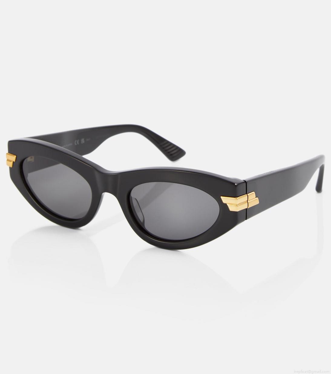 Bottega VenetaClassic oval sunglasses