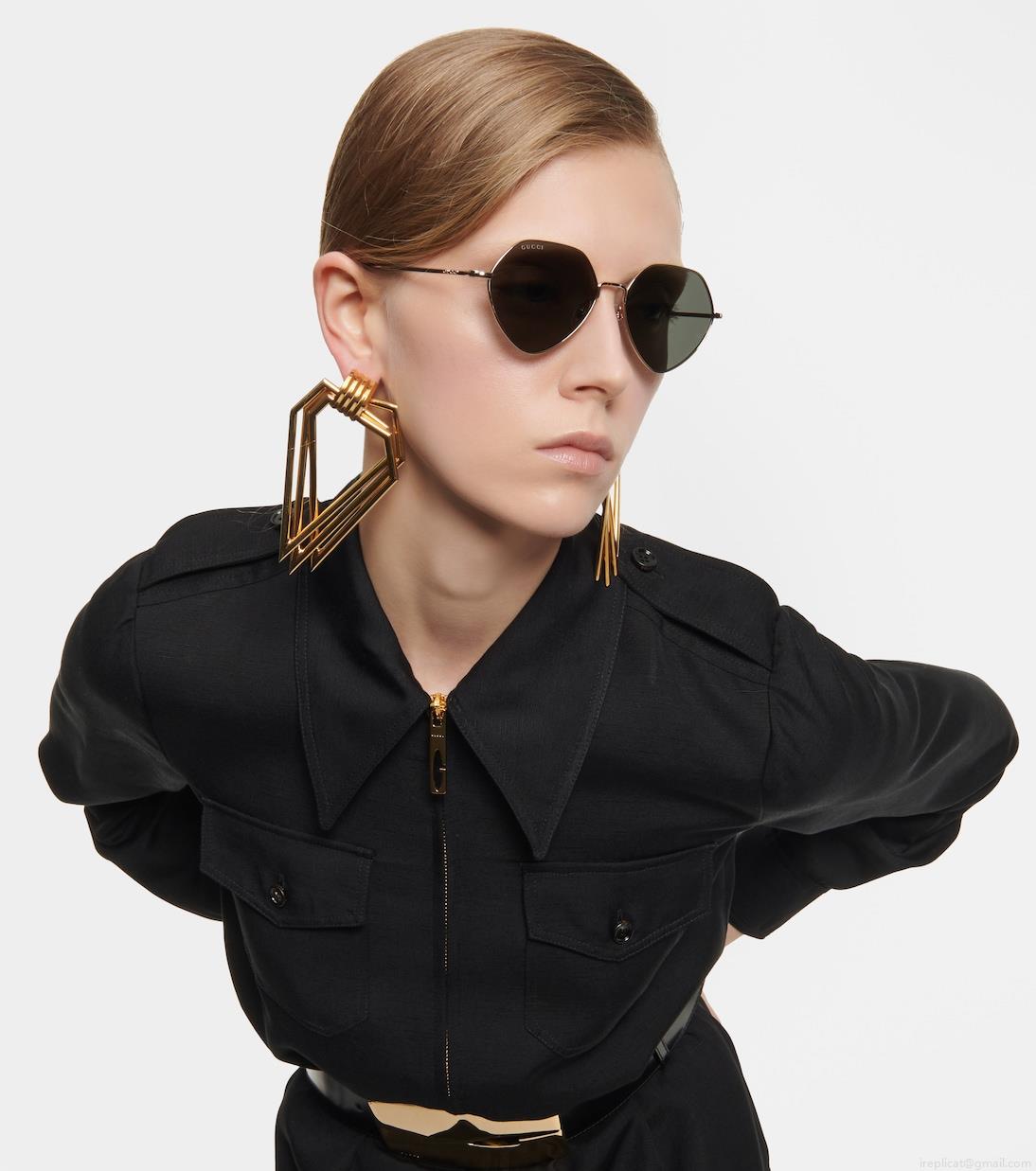 GucciGeometric sunglasses