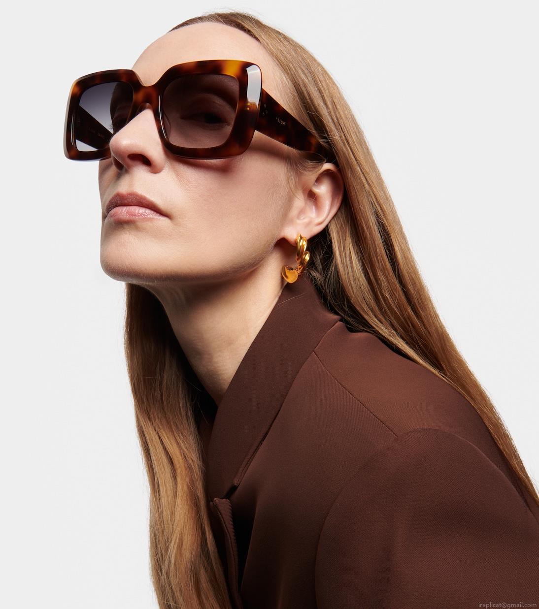 Celine EyewearBold 3 Dots square sunglasses