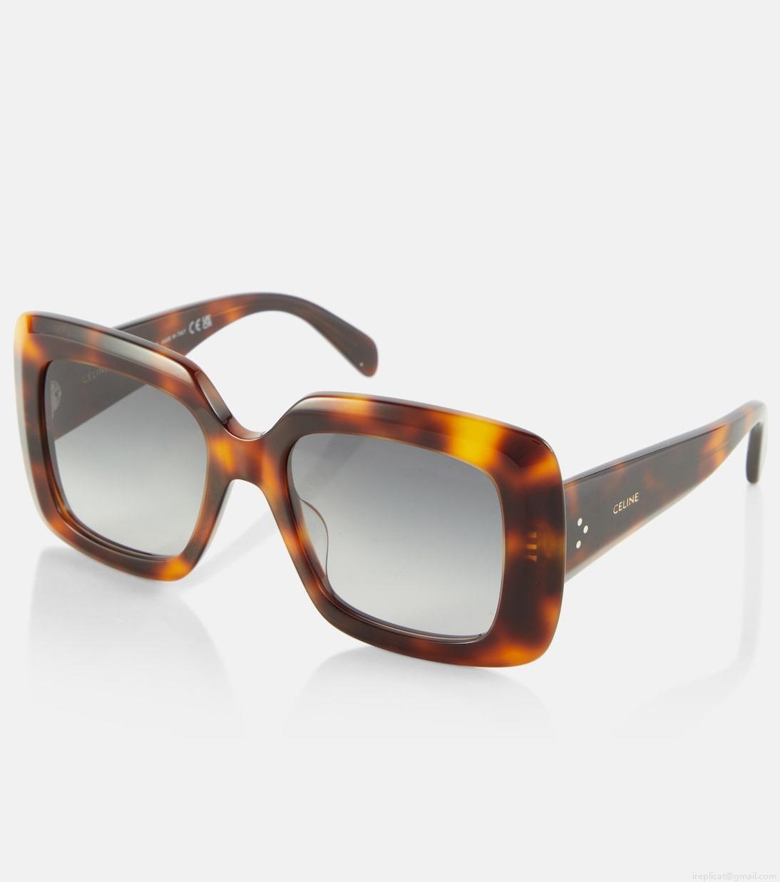 Celine EyewearBold 3 Dots square sunglasses