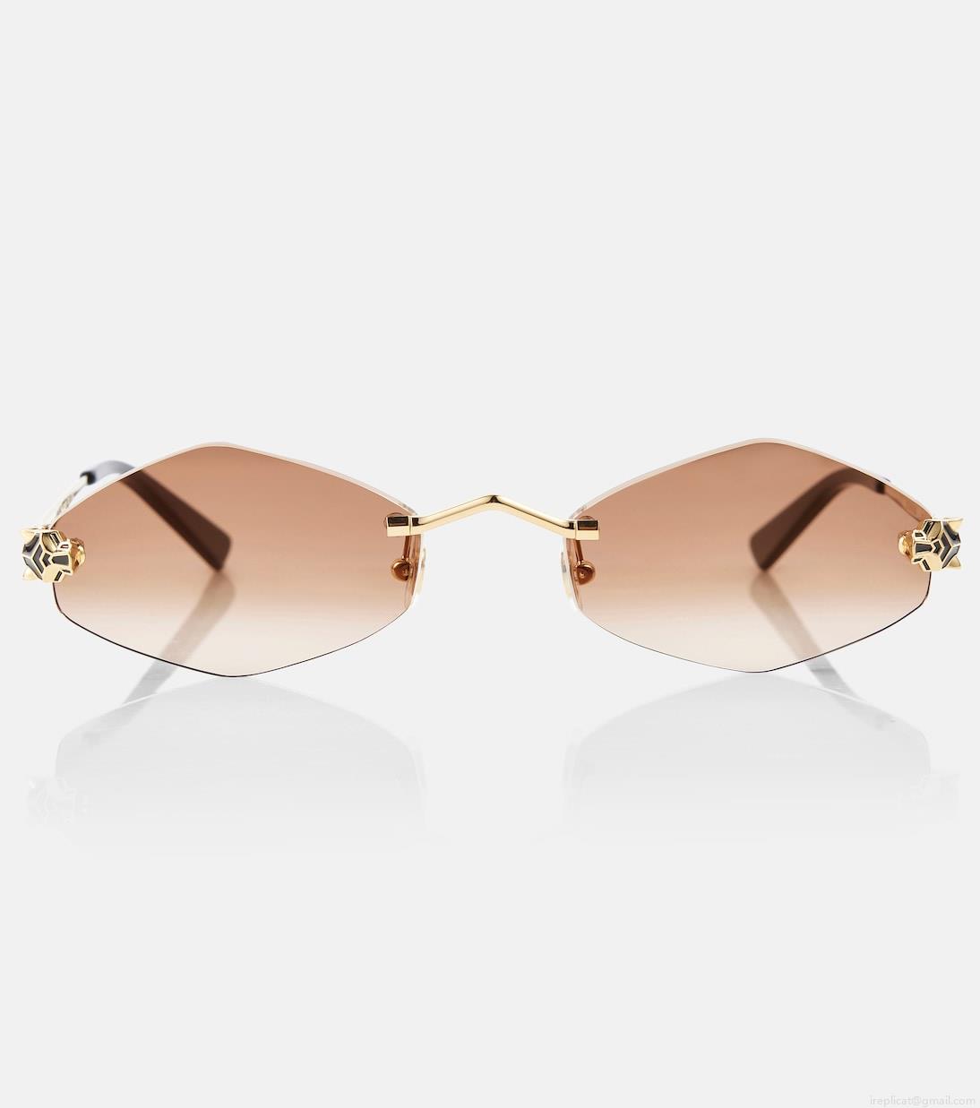 Cartier Eyewear CollectionPanthère de Cartier geometric sunglasses