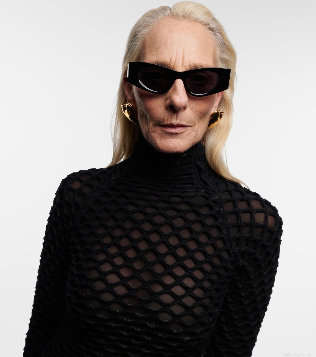 AlaïaLogo oval sunglasses