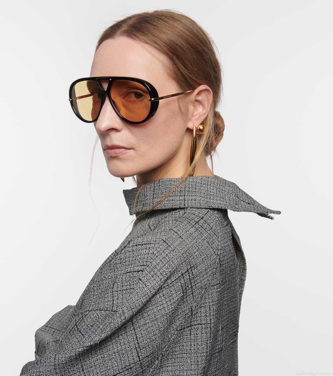 Bottega VenetaDrop aviator sunglasses