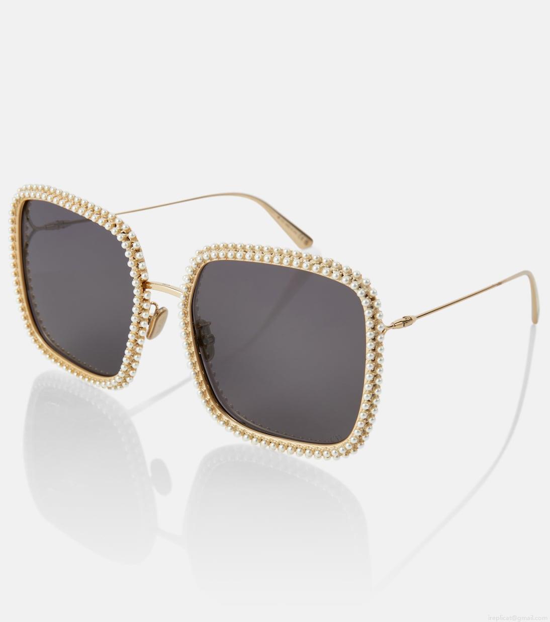 Dior EyewearMissDior S2U embellished square sunglasses