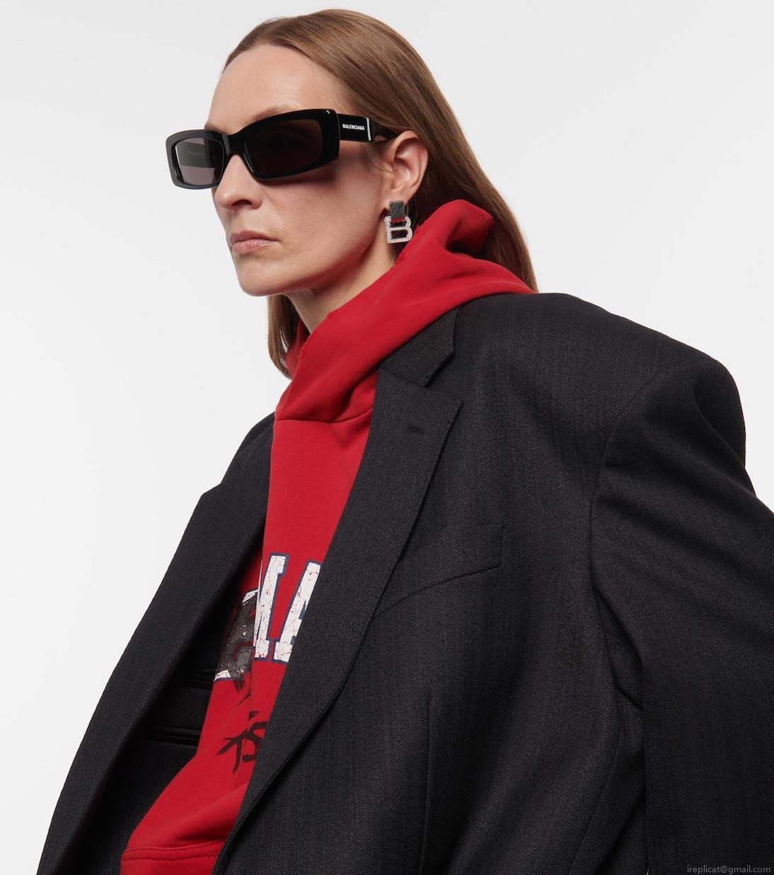 BalenciagaOversized rectangular sunglasses