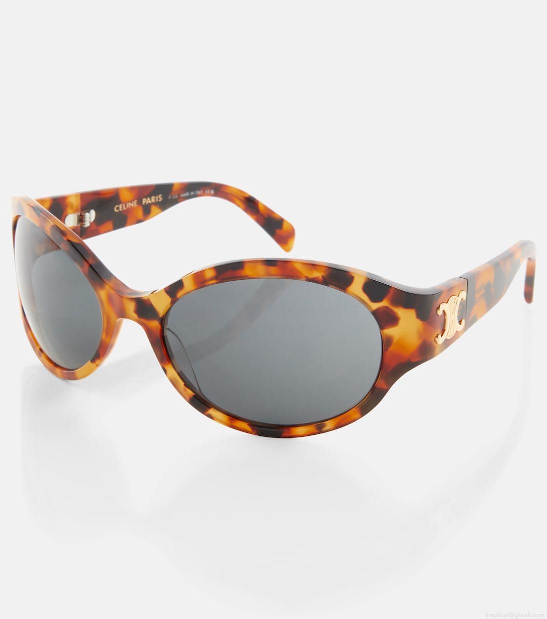 Celine EyewearTriomphe oval sunglasses