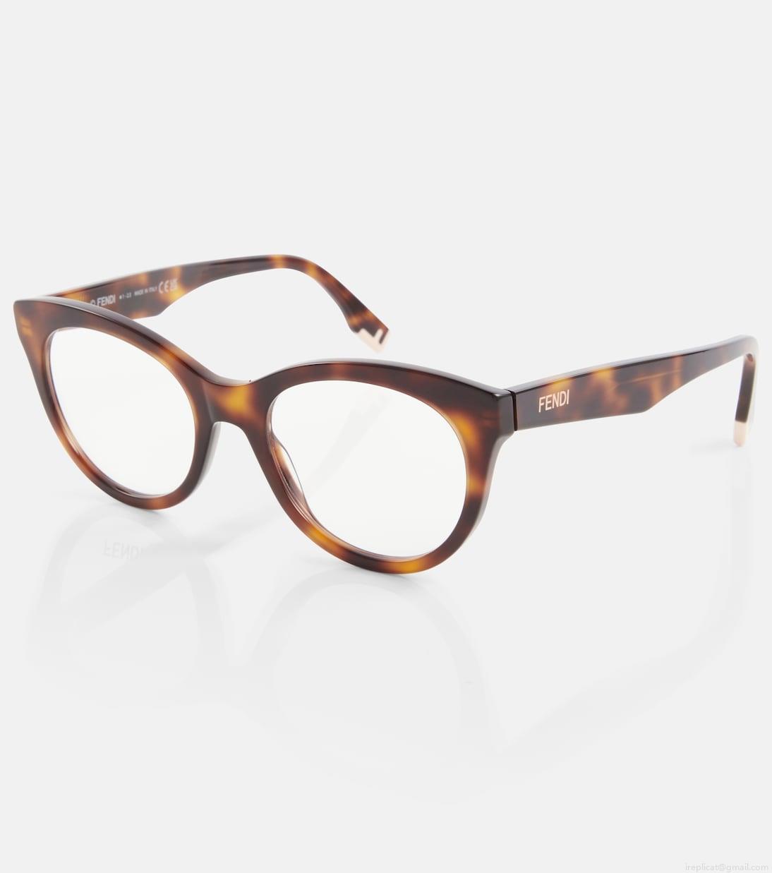 FendiFendi Way Oval glasses