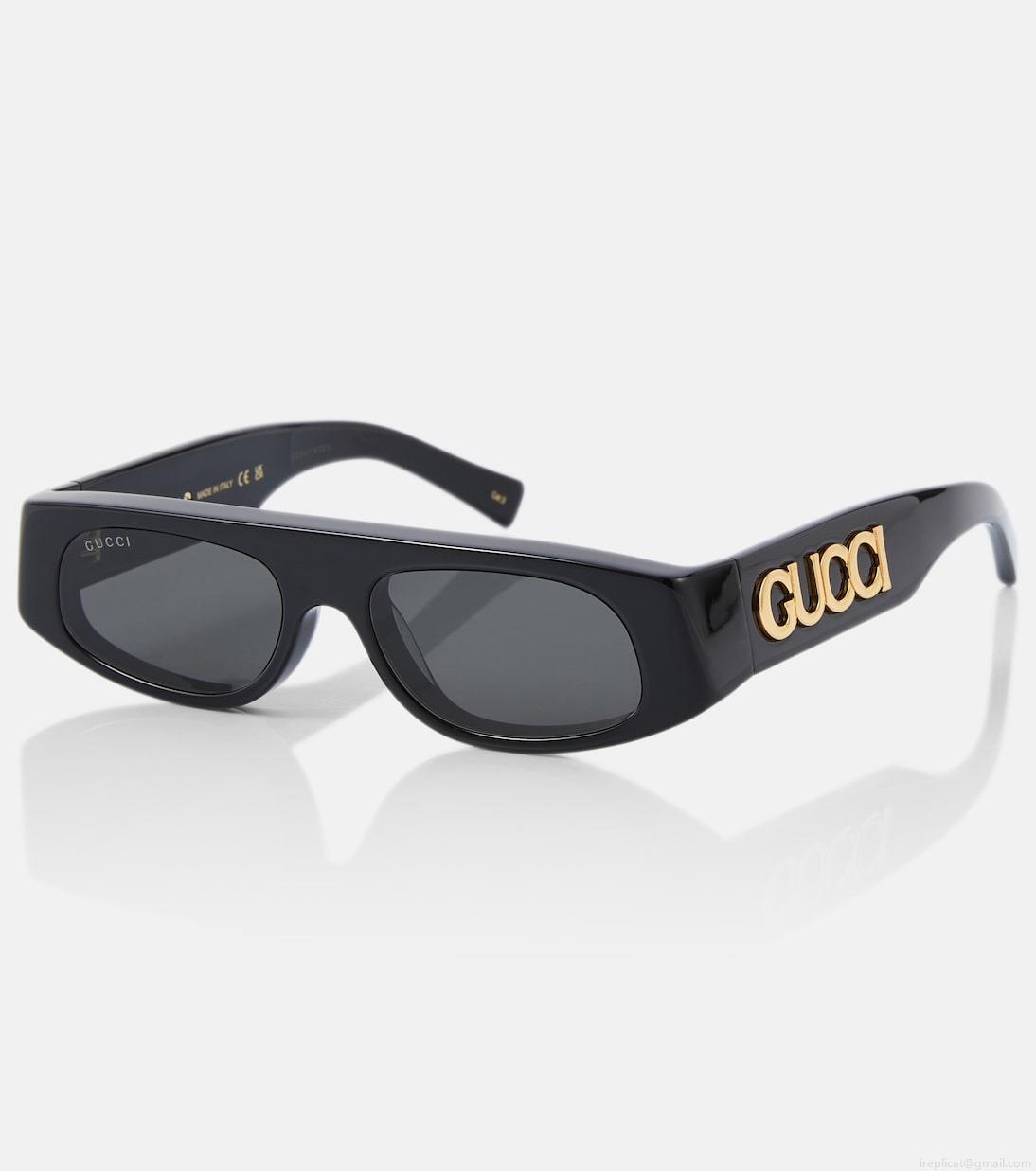 GucciLogo rectangular sunglasses