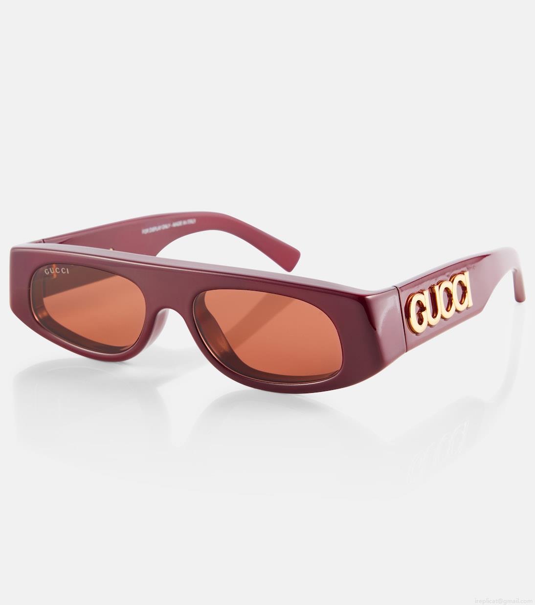 GucciLogo rectangular sunglasses