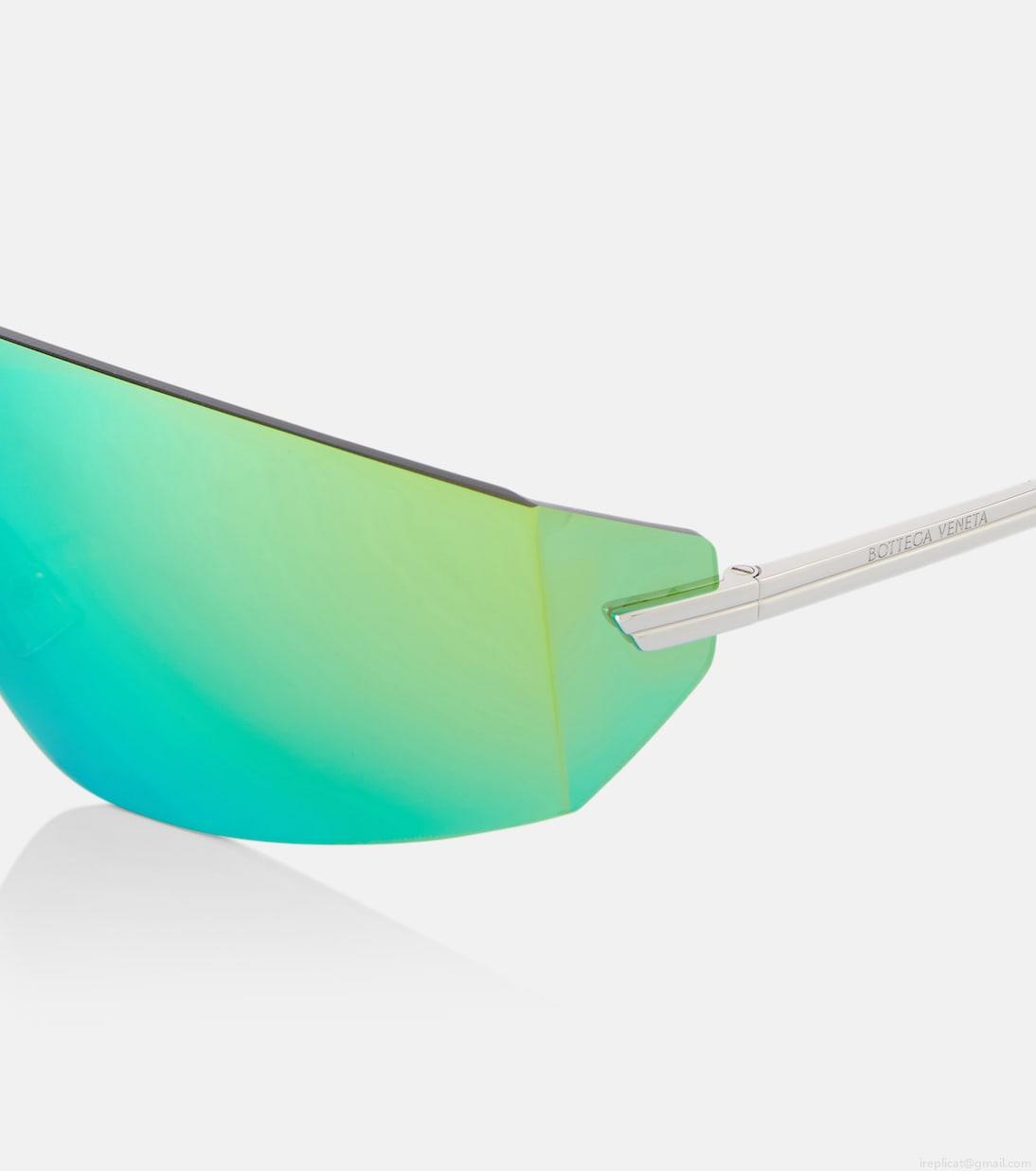 Bottega VenetaLight Ribbon shield sunglasses