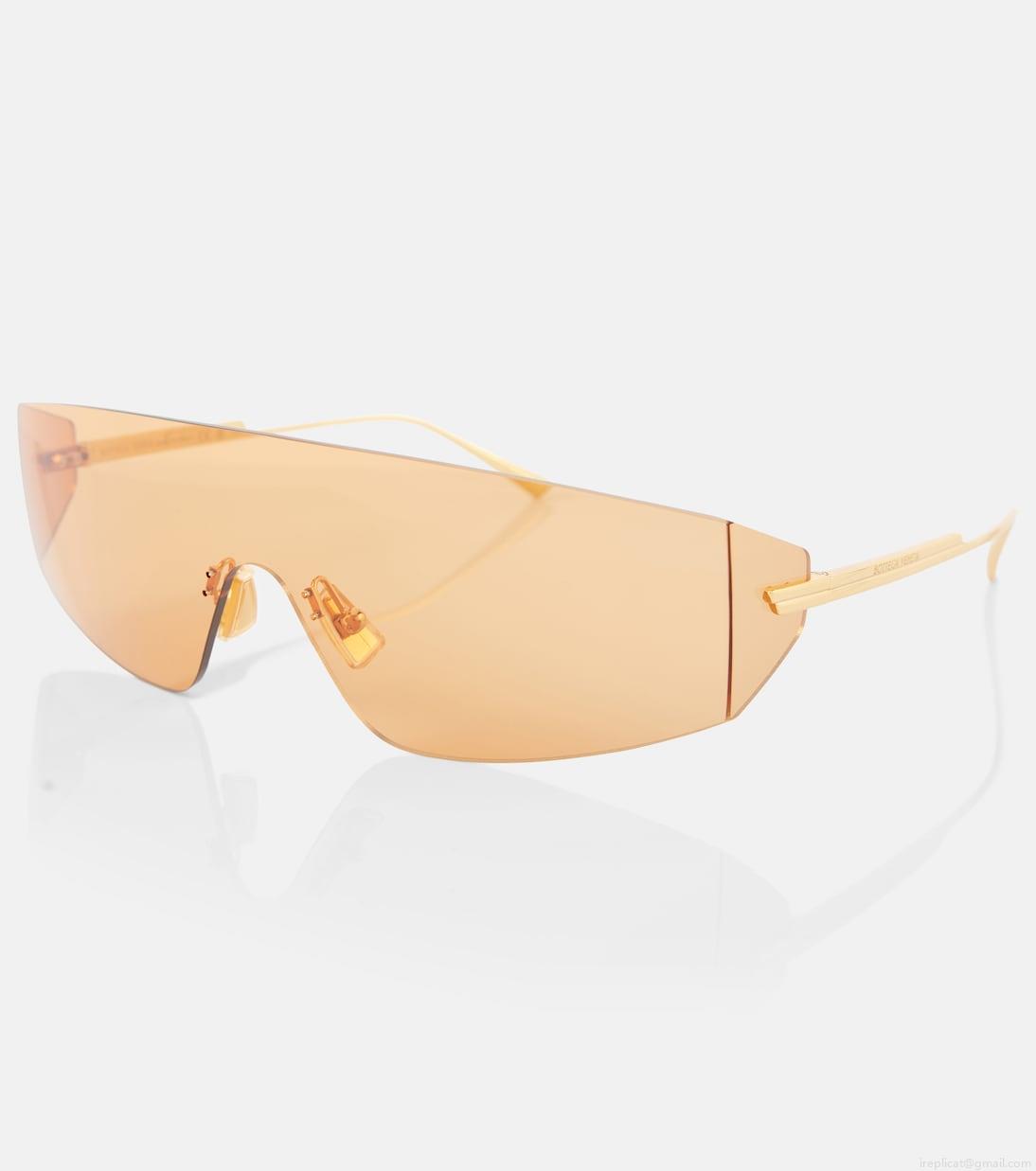 Bottega VenetaFuturistic shield sunglasses