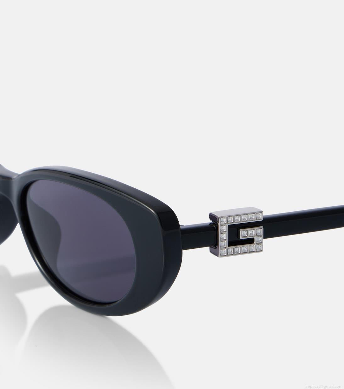 GucciEmbellished cat-eye sunglasses