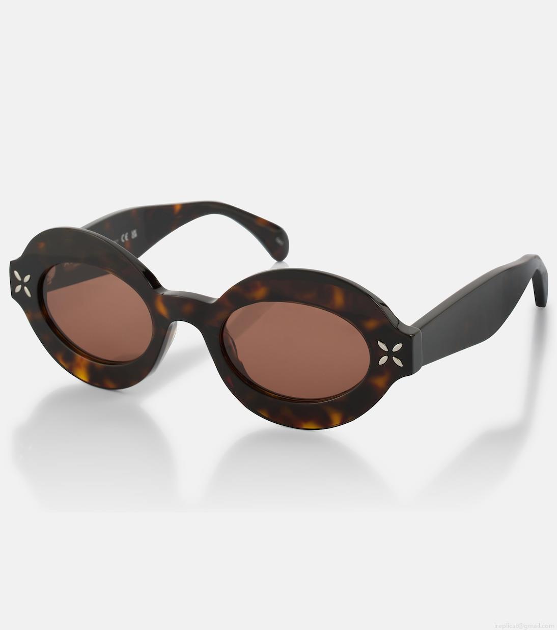 AlaïaPetal round sunglasses