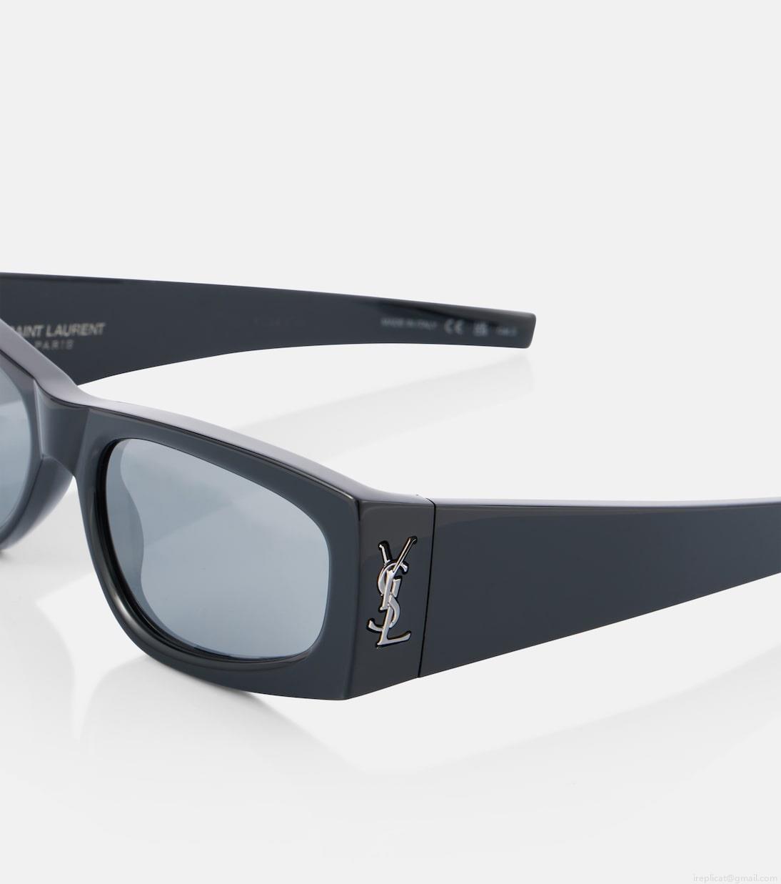 Saint LaurentMonogram rectangular sunglasses